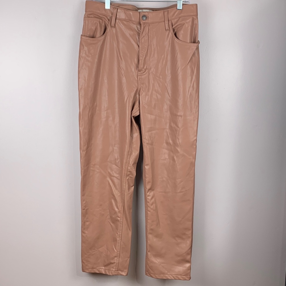 Abercrombie & Fitch Brown Pants the 90’s straight ultra high rise 32/14s faux L